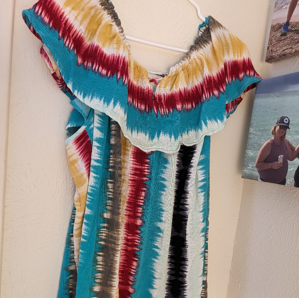 Colorful Plus Size Top